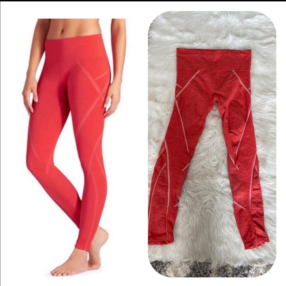 Athleta Seamless Embodiment Tights Orange